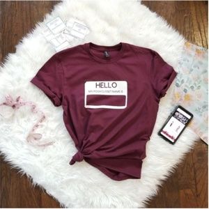 HELLO MY POSH CLOSET NAME IS TSHIRT